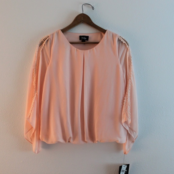 by & by Tops - *5for25* Pale Pink Flowing Shirt